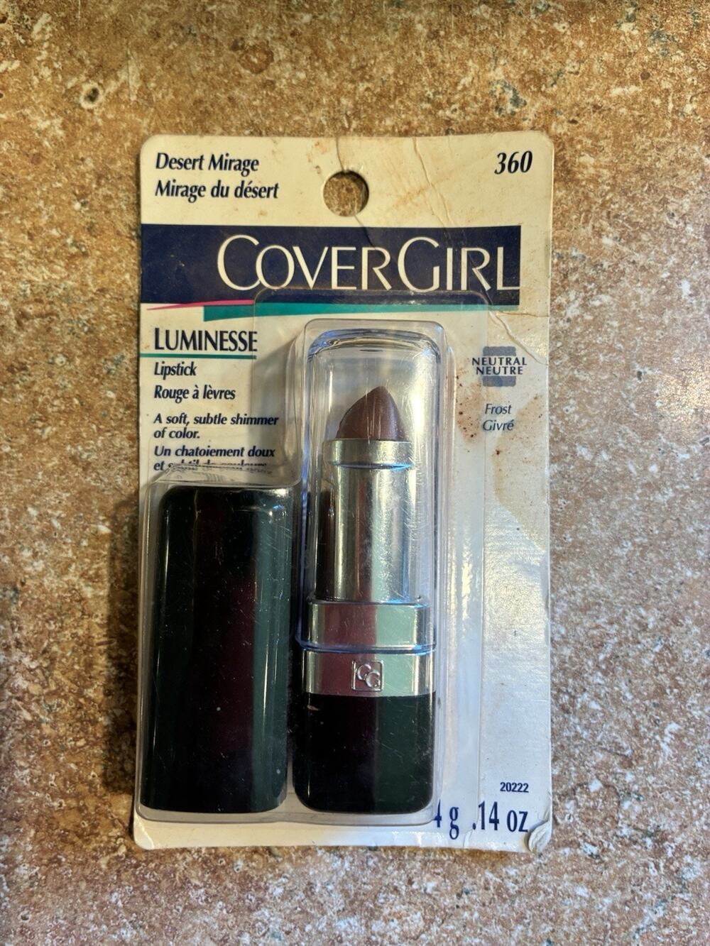 Cover Girl Lipstick Vintage Discontinued Luminesse Desert Mirage~360~NEW NOS